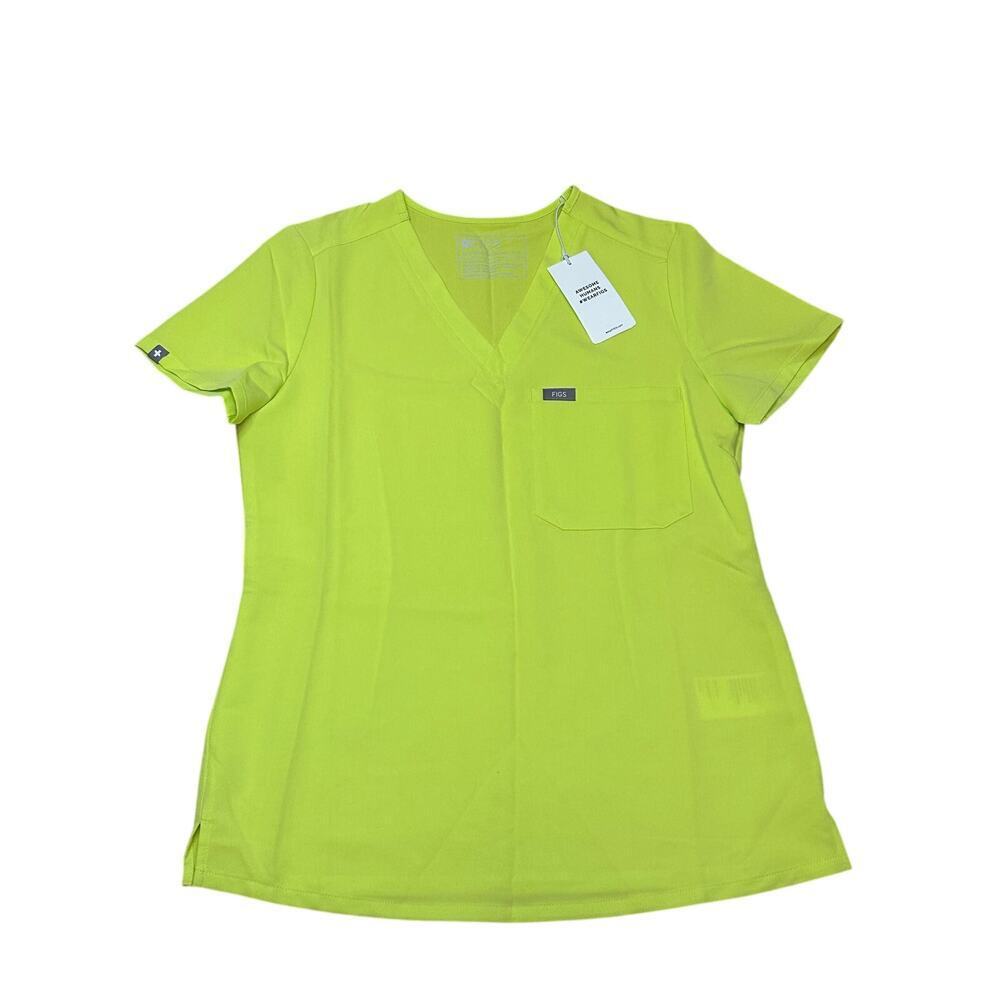 NWT Figs Catarina One-Pocket Scrub Top‎ CITRINE XS